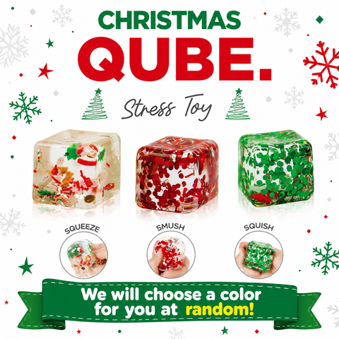 Christmas Qube Stress Toy 3+ - CR Toys