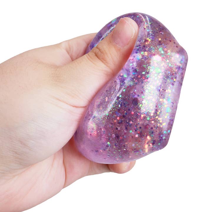 Iridescent Glitter Cube Maltose Filled Squishy - 3
