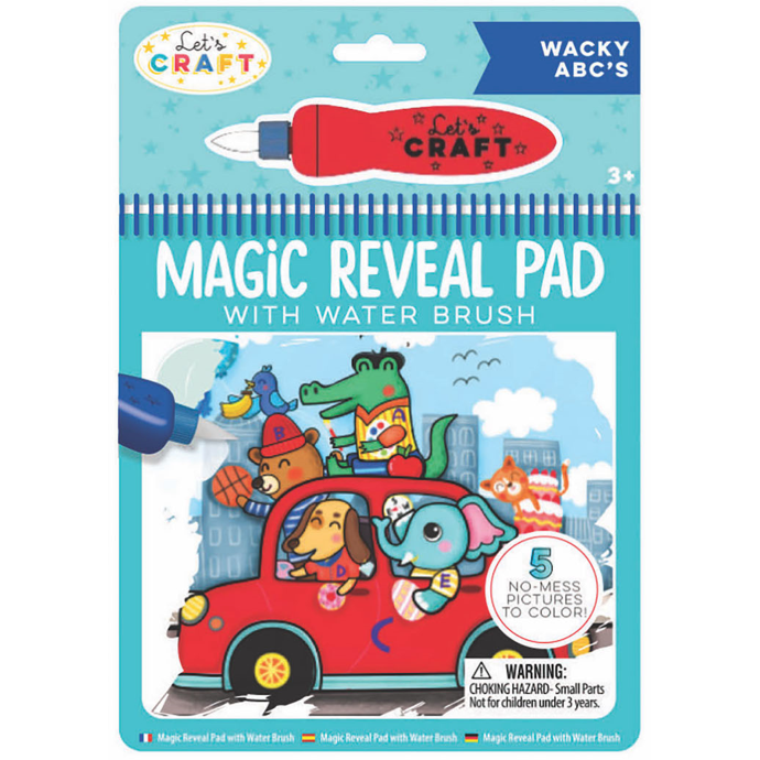 Magic Reveal Pad-Wacky Abc'S Activity Book - CR Toys