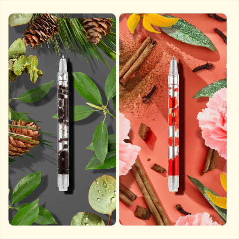 Scented Lava Pen Set | 2-Pack | Black/Red - 1