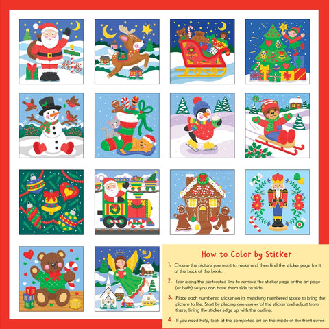 My First Color-By-Sticker Book- Christmas Ages 5+