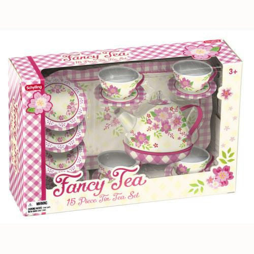Tin Tea Set | Fancy Tea 15 Pieces 3+ - CR Toys