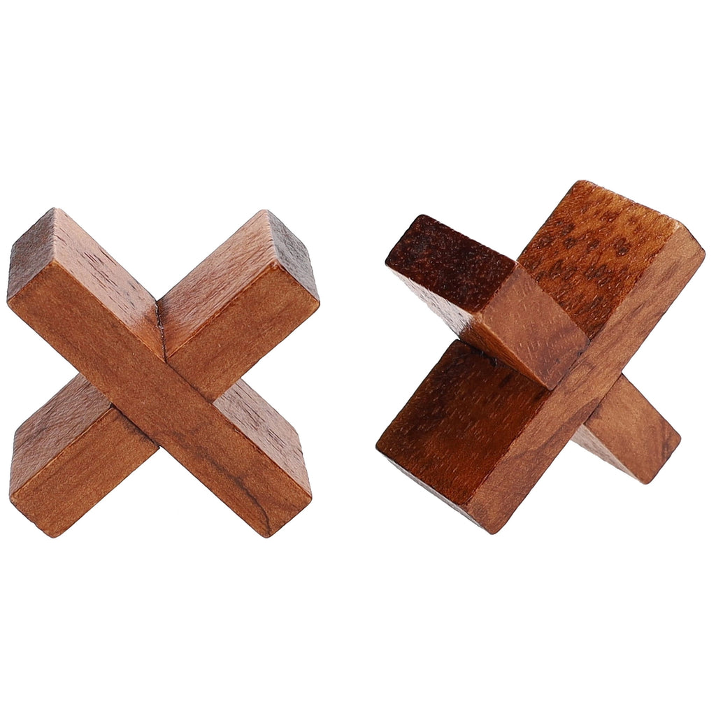 Tic Tac Toe | Solid Wood Board | 9 Inch Game - 9