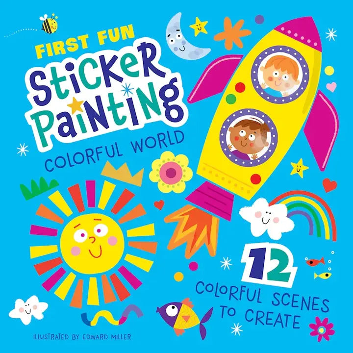 First Fun Sticker Painting Colorful World Activity Book