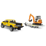 Bruder | RAM Rental Service Truck with Mini Excavator