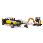 Bruder | RAM Rental Service Truck with Mini Excavator