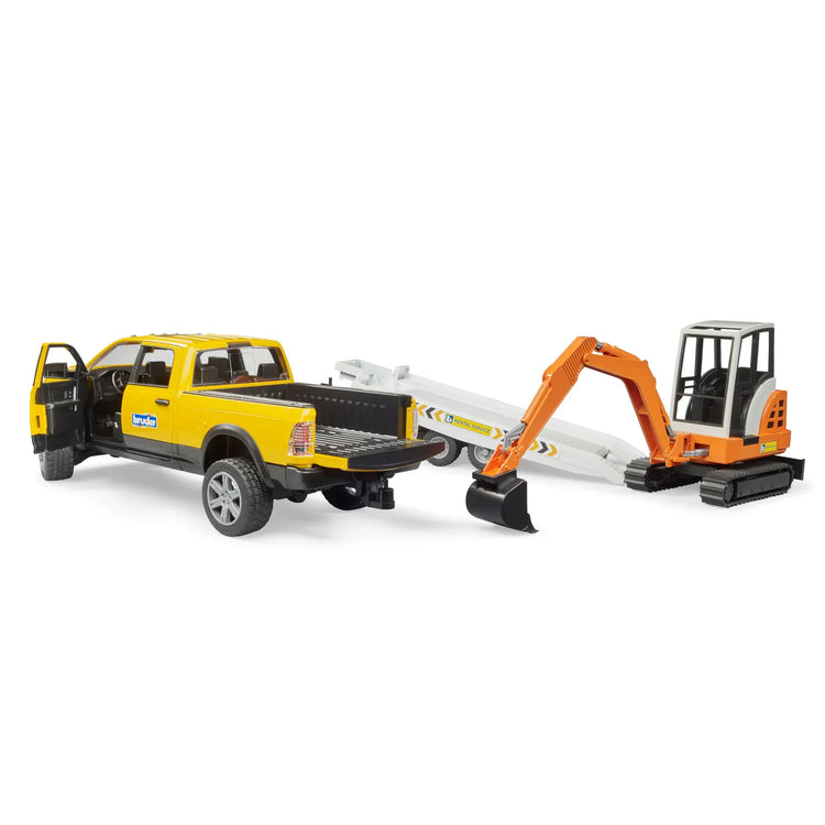 Bruder | RAM Rental Service Truck with Mini Excavator