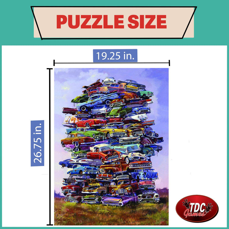 Puzzle | Fabulous 50s Classic Cars | 1000 Pieces - 2