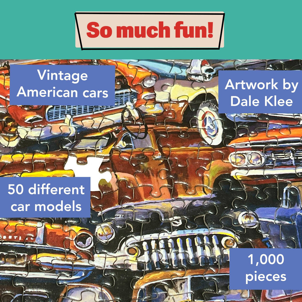 Puzzle | Fabulous 50s Classic Cars | 1000 Pieces - 9