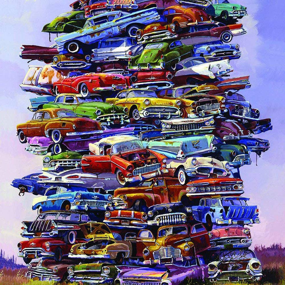 Puzzle | Fabulous 50s Classic Cars | 1000 Pieces - 4
