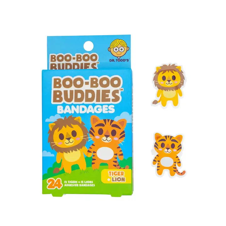 Boo Boo Buddies-Tiger & Lion Bandages