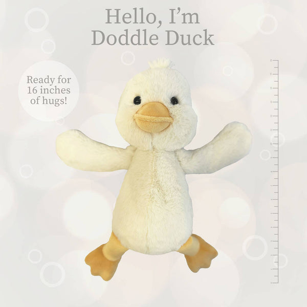 Plush |Lushees 16" Off White Duck - CR Toys