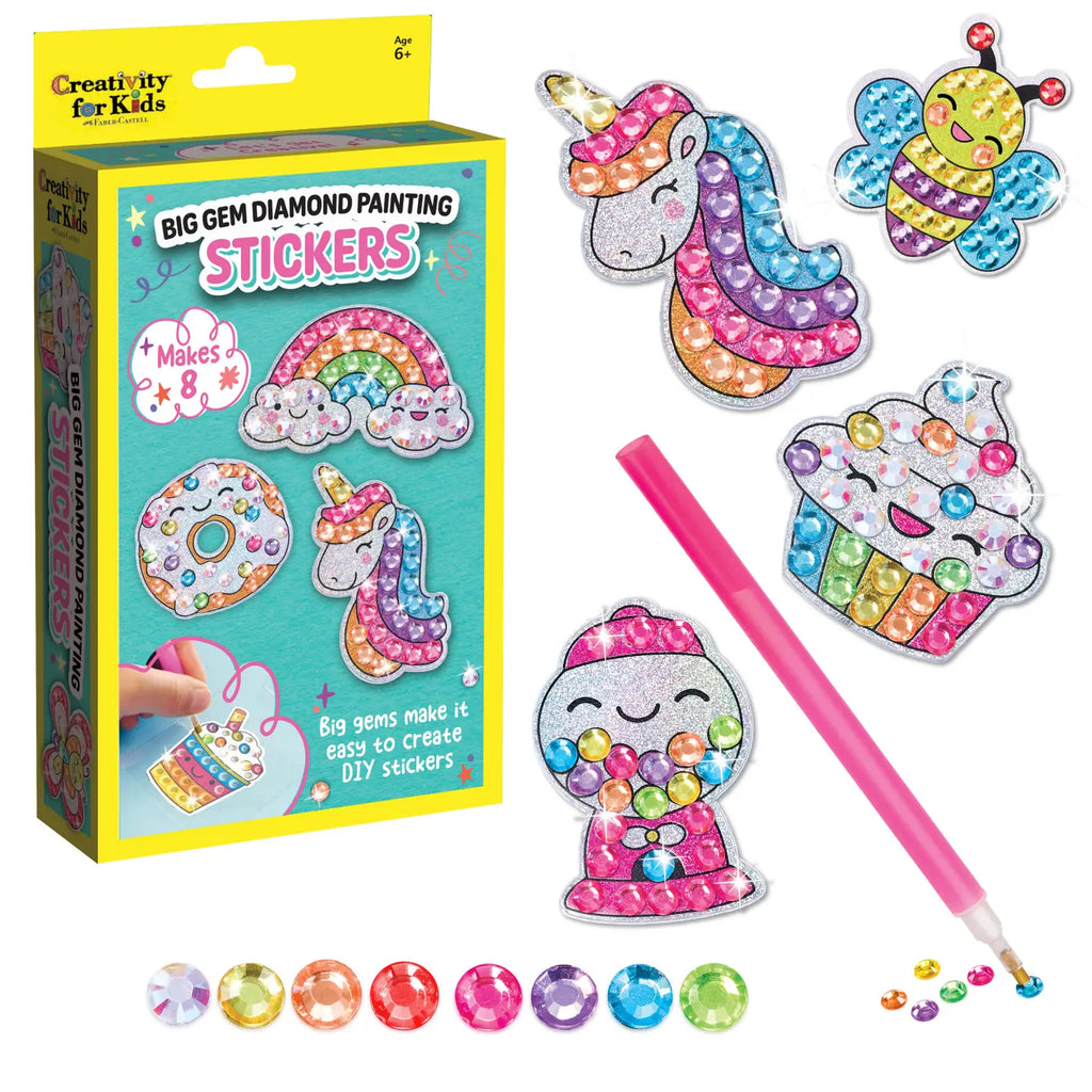 Big Gem Diamond Painting Stickers Ages 6+
