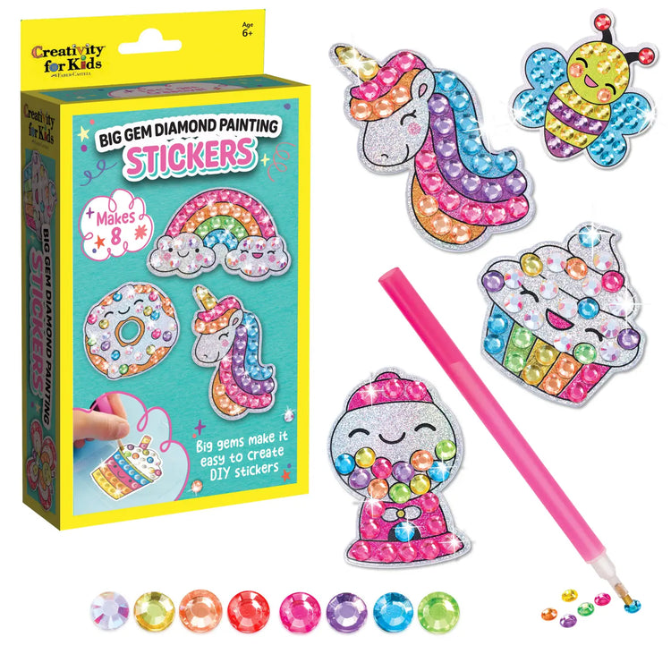 Big Gem Diamond Painting Stickers Ages 6+