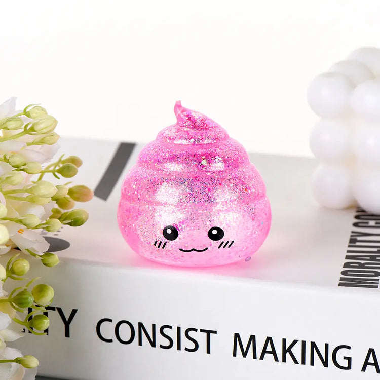 Maltose | Glitter Smiley Poop Pink - 2