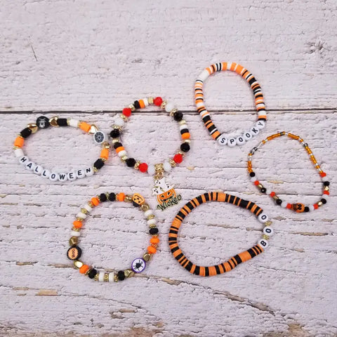 Bracelet Halloween Theme Clay Bracelet Set Of 6 Tw1623-2