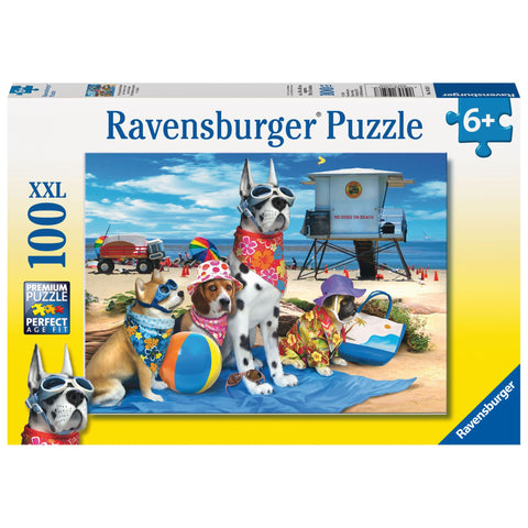 Puzzle | No Dogs on the Beach | 100 Pc XXL - CR Toys