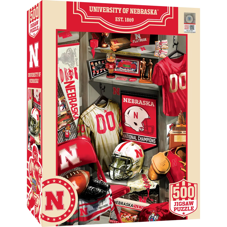 Nebraska Cornhuskers Locker Room 500pc Puzzle