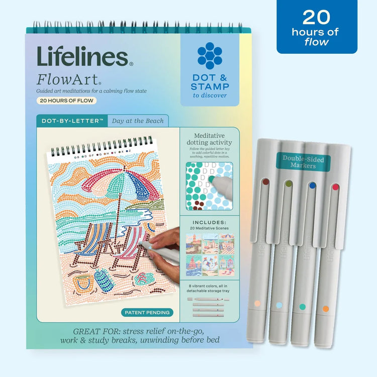 Lifelines | FlowArt | Dot-By-Letter, Day at the Beach - 1