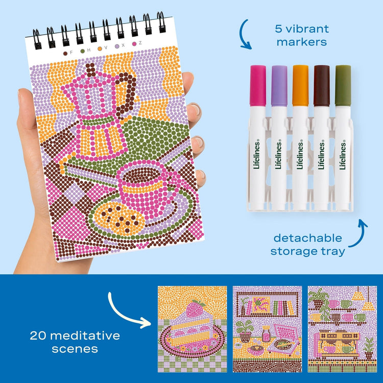 Lifelines | Flowart Mini | Dot by Letter Cafe Comforts - CR Toys