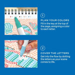 Lifelines | FlowArt Mini | Dot-By-Letter Coastal Calm - 4
