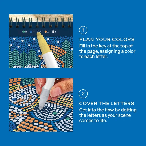 Lifelines | Flow Art Mini | Dot-By-Letter Frosted Village - 4