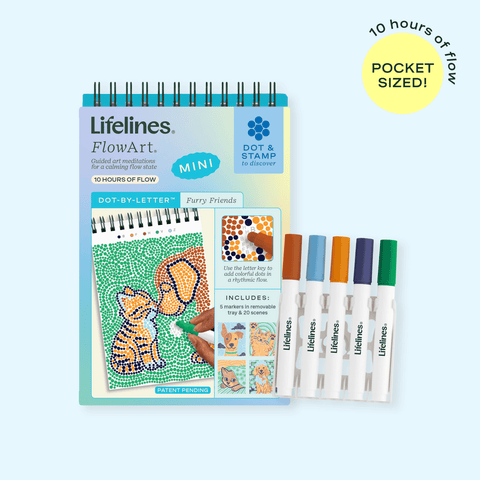 Lifelines | Flowart Mini | Dot by Letter | Furry Friends - CR Toys
