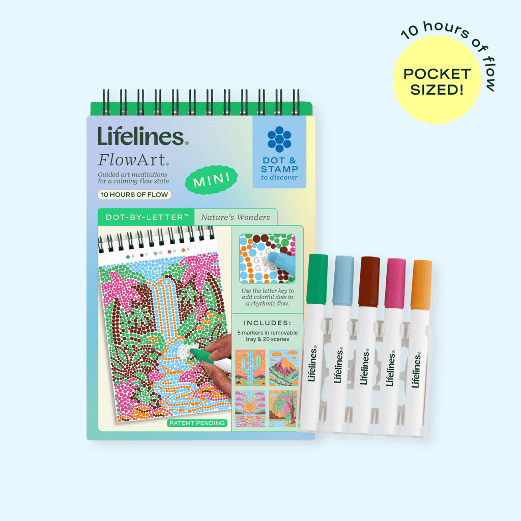 Lifelines | Flowart Mini | Dot by Letter | Nature's Wonders - CR Toys