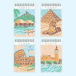 Lifelines | FlowArt Mini | Dot-By-Letter Postcard Places - 4