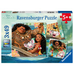 Puzzle | Moana Born to Voyage  | 3 x 49 pc - CR Toys