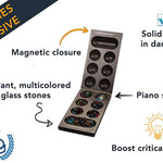 Mancala | Folding Dark Wood & Glass Stones Game - 2