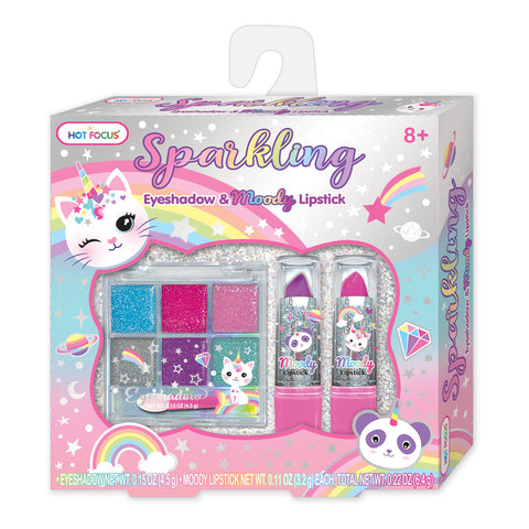 Sparkling Eyeshadow & Moody Lipstick- Caticorn For Ages 8+