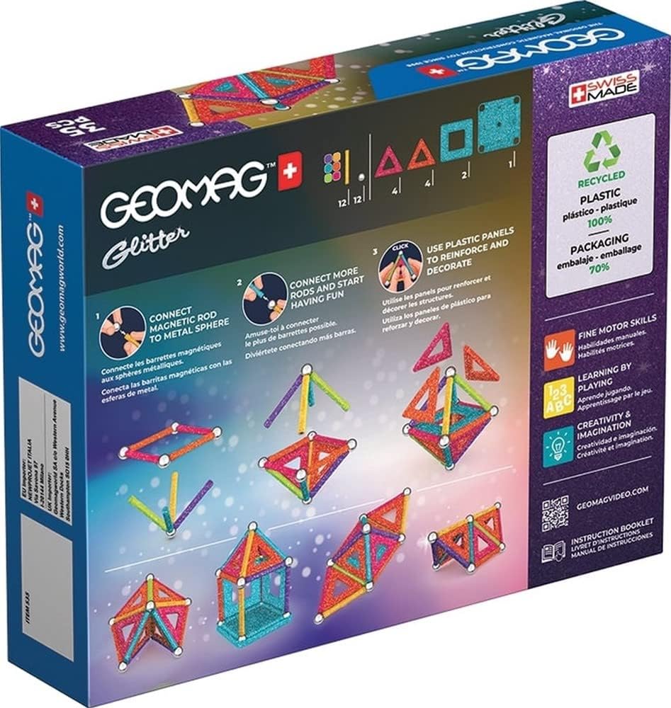 Geomag Confetti Set 35 Pieces Magnetic Constructions – poptoys.it