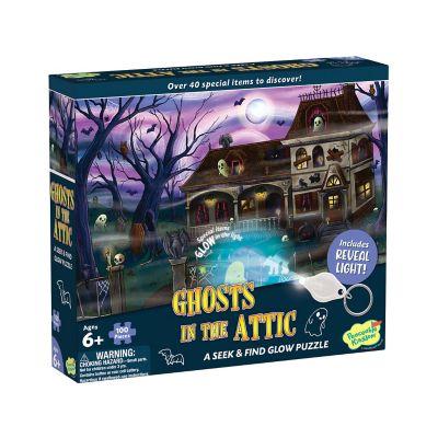 Seek & Find Glow Puzzle: Ghost In The Attic 100pc Puzzle for Ages 6+