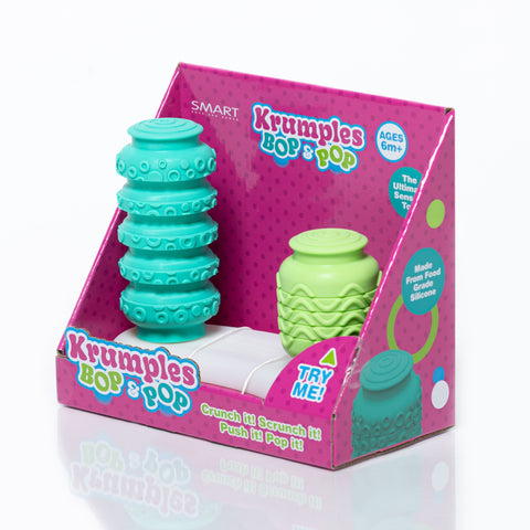 Krumples | Bop & Pop! Green/Teal 6Mons+ - 1