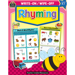 Write-On/Wipe-Off Book | Rhyming K-1