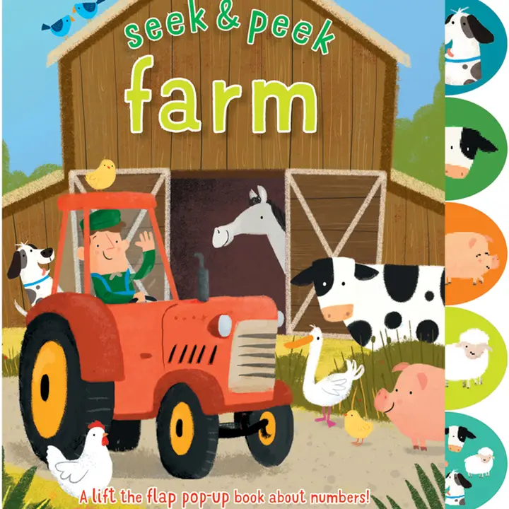 Seek & Peek Farm Board Book For Ages 1+