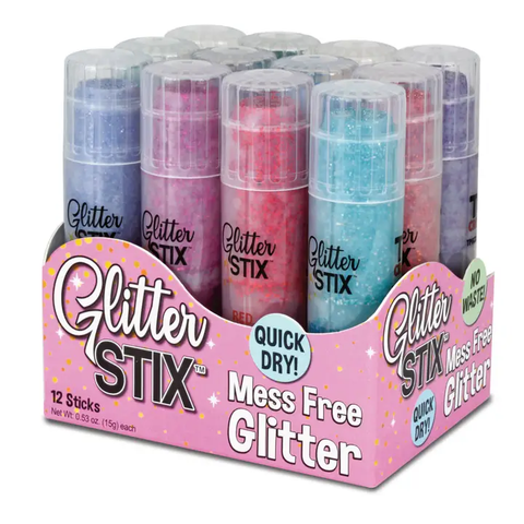 Glitter Stix - 12 Color Set 6+ - CR Toys