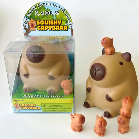 Squishy Capybara Surprise With Babies Inside 8404