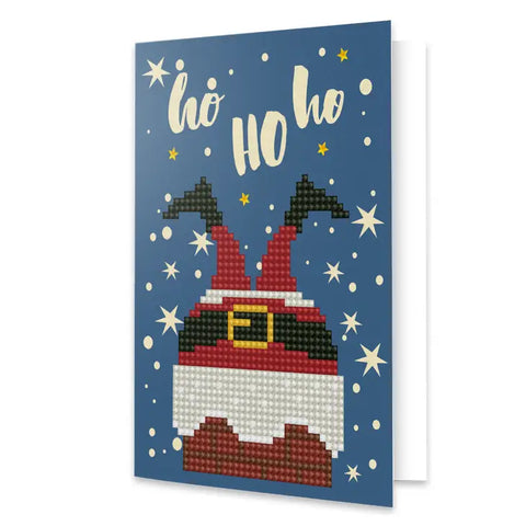 Diamond Dotz Greeting Card-Ho Ho Ho