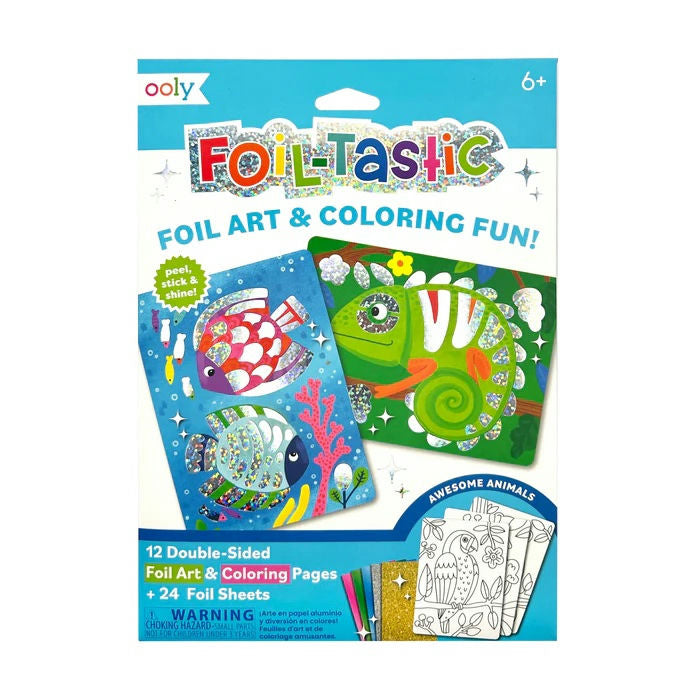 Foil-Tastic Foil Art & Coloring Sheets- Awesome Animals For Ages 6+