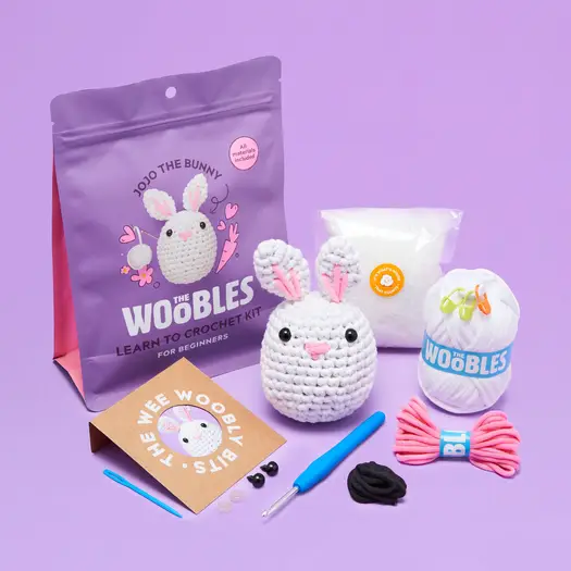 Wobbles Crochet Kit | Bunny Beginner 12+ - CR Toys