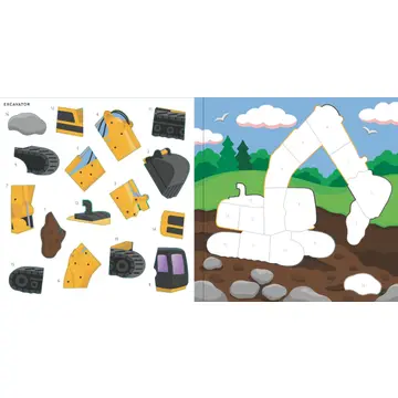 My First Color By Sticker Book | Cars, Trucks, And Trains - CR Toys