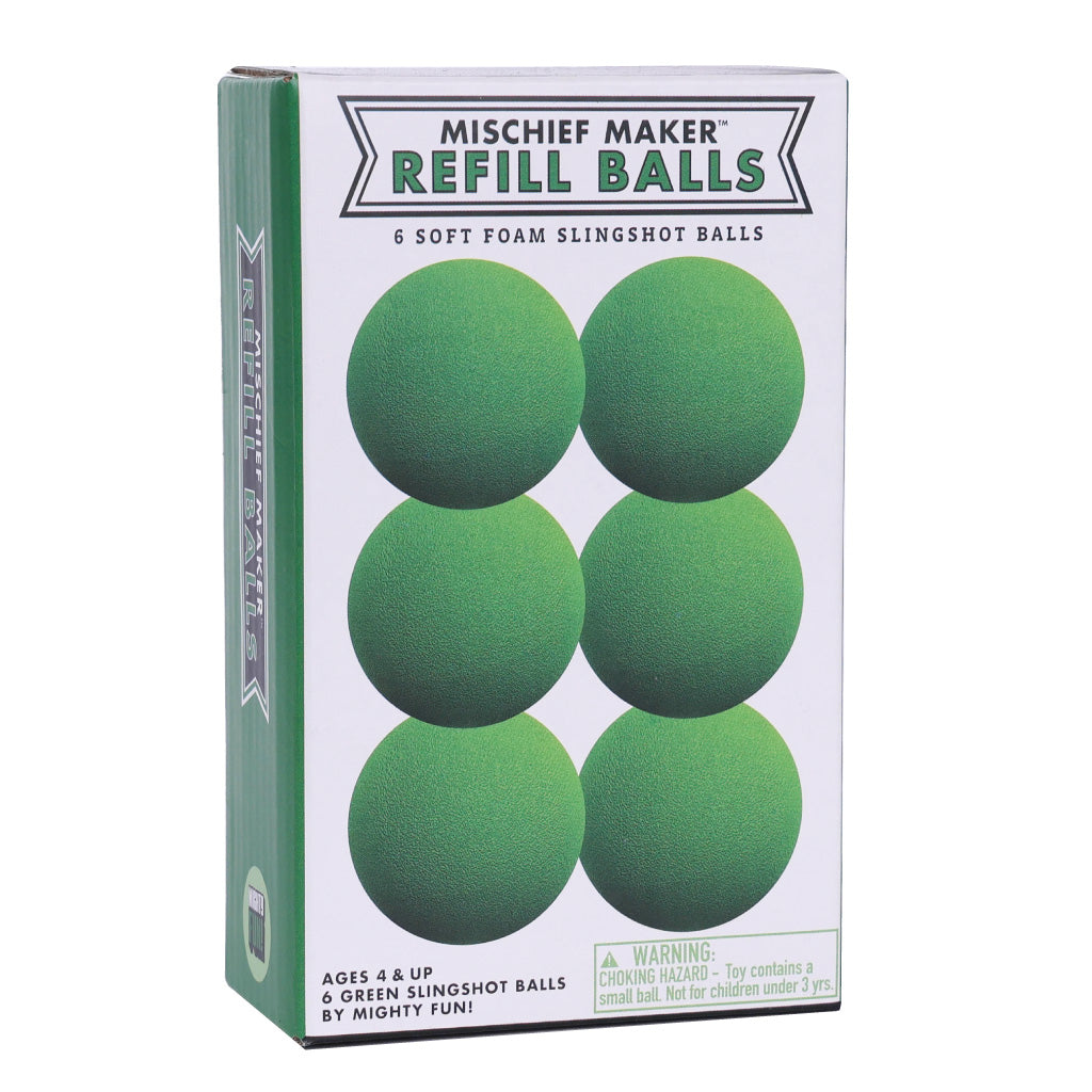 Mischief Maker Slingshot Ball Refill | Green 4+ - 5