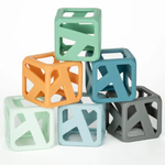 Stack N' Chew Cubes Earthy Tones For Ages 3Mons+