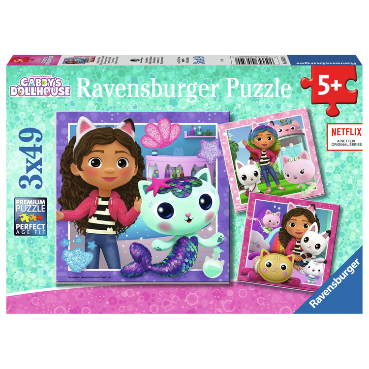 Puzzle | Gabby's Dollhouse | 3 x 49 pc - CR Toys