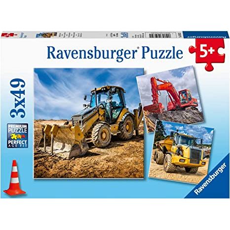 Puzzle | Diggers at Work | 3 x 49 pc - CR Toys
