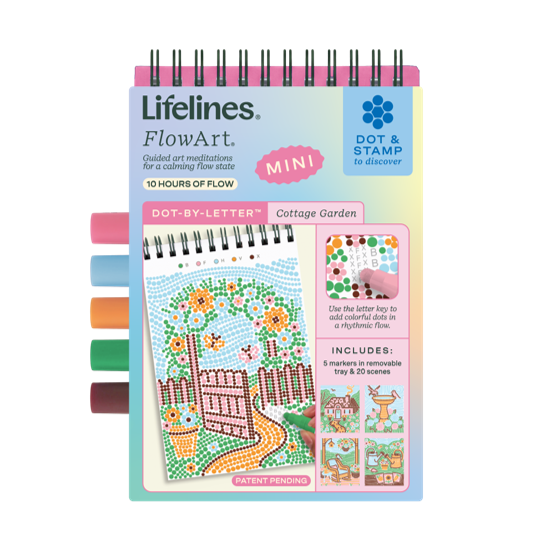 Lifelines | FlowArt Mini | Dot-By-Letter Cottage Garden - 1