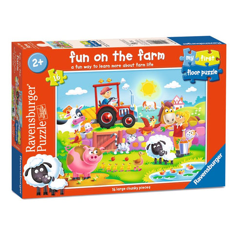 Puzzle |  Fun on the Farm 16pc Floor Puzzle - CR Toys