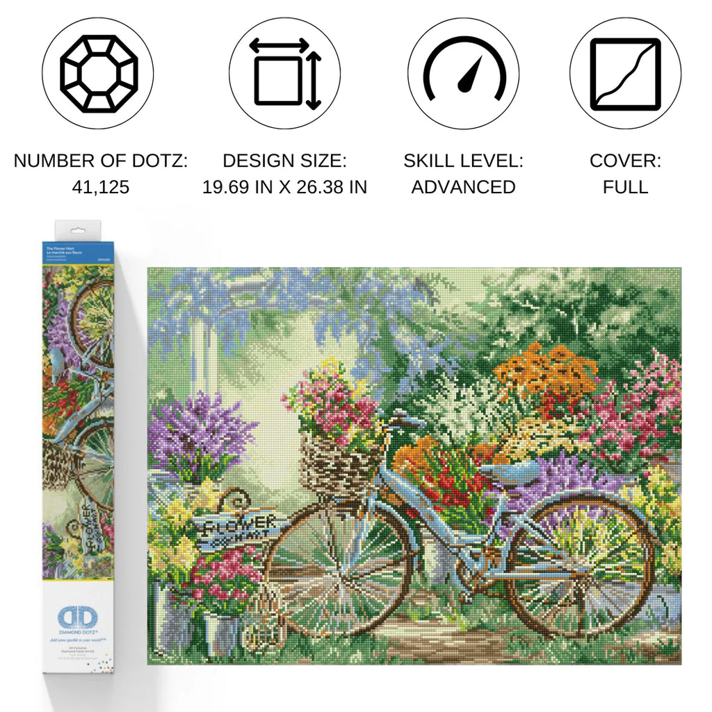 Diamond Dotz Diamond Painting | Flower Mart 8+ - 4